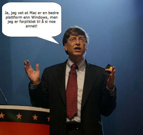 Manipulert bilde av Bill Gates' uttalelser