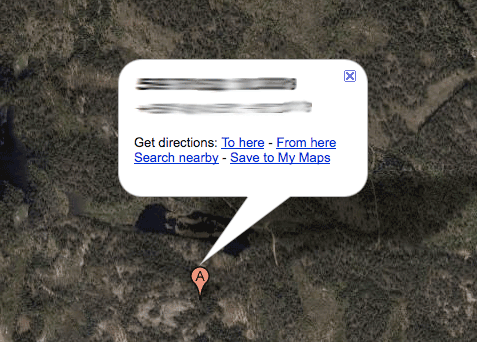 Geotagget bilde i Google