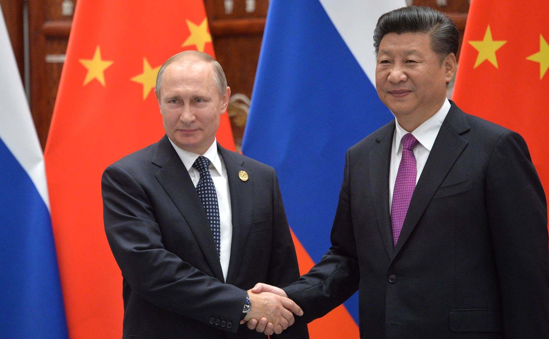 Vladimir Putin og Xi Jinping • Foto: http://en.kremlin.ru/events/president/news/52820/photos